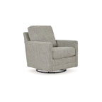 Poltrona girevole a dondolo grigia - 76,2 L x 94 P x 94 A cm