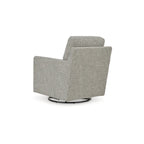 Poltrona girevole a dondolo grigia - 76,2 L x 94 P x 94 A cm