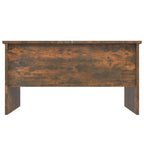Tavolino da Caffè Sollevabile con Contenitore Nascosto in Legno Ingegnerizzato 80x50x42.5 cm