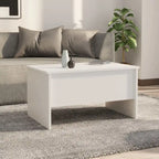 Tavolino da Caffè Sollevabile con Contenitore Nascosto in Legno Ingegnerizzato 80x50x42.5 cm