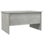 Tavolino da Caffè Sollevabile con Contenitore Nascosto in Legno Ingegnerizzato 80x50x42.5 cm