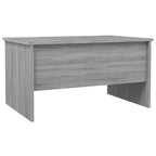 Tavolino da Caffè Sollevabile con Contenitore Nascosto in Legno Ingegnerizzato 80x50x42.5 cm