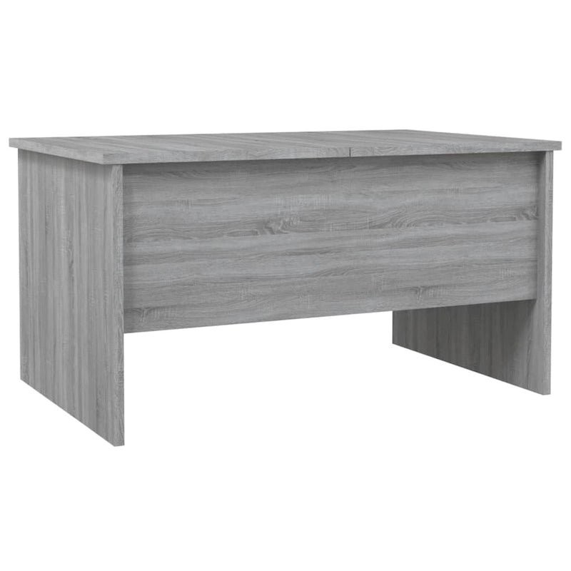 Tavolino da Caffè Sollevabile con Contenitore Nascosto in Legno Ingegnerizzato 80x50x42.5 cm