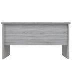 Tavolino da Caffè Sollevabile con Contenitore Nascosto in Legno Ingegnerizzato 80x50x42.5 cm
