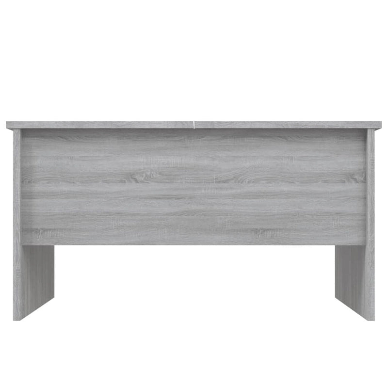 Tavolino da Caffè Sollevabile con Contenitore Nascosto in Legno Ingegnerizzato 80x50x42.5 cm
