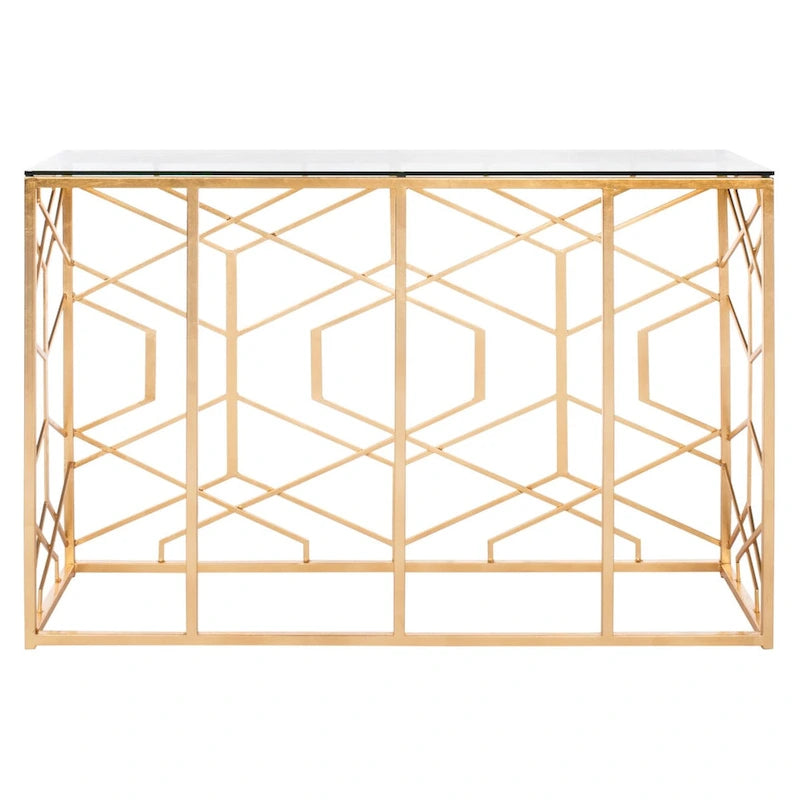Consolle Foglia Oro 47L x 15,5P x 30A