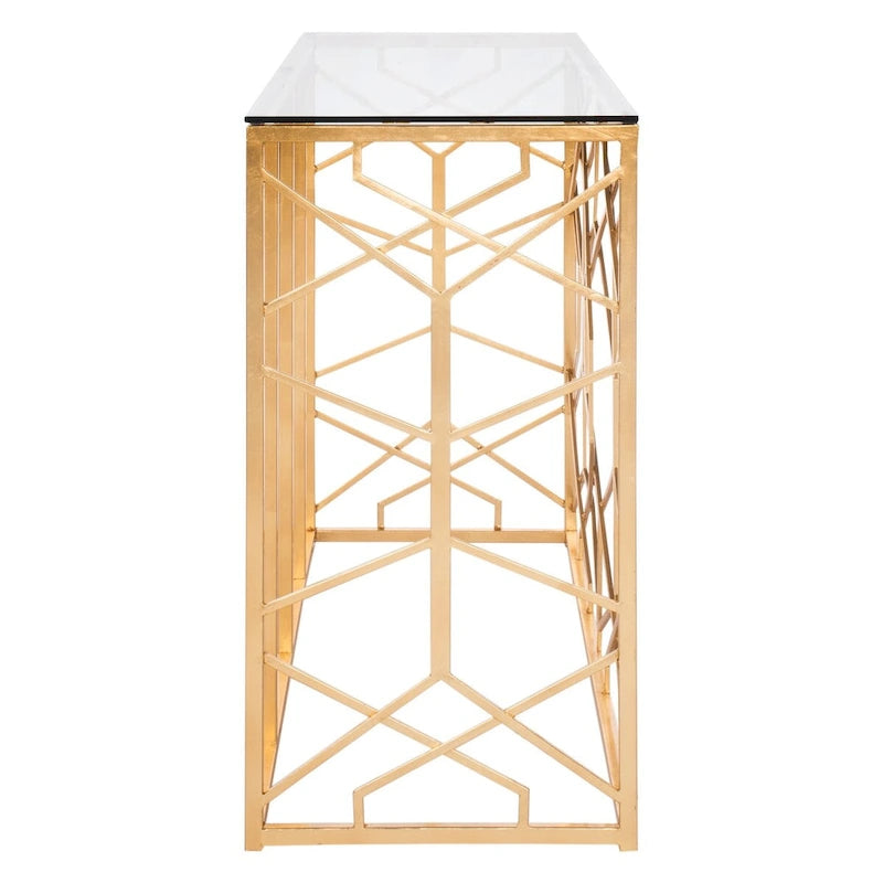Consolle Foglia Oro 47L x 15,5P x 30A