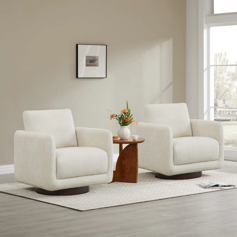 Poltrona Rebecca Swivel con cuscino schienale