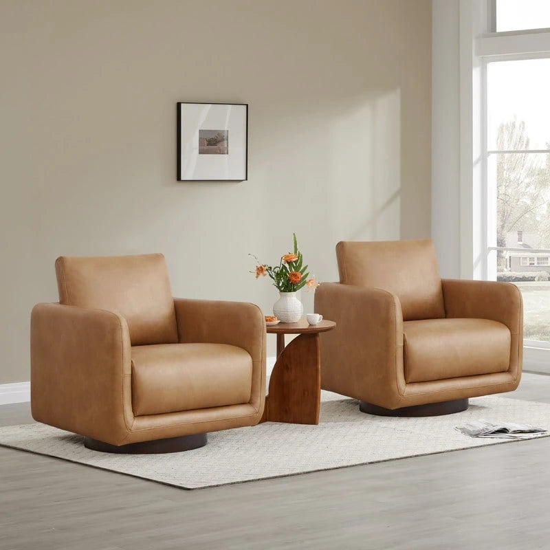 Poltrona Rebecca Swivel con cuscino schienale