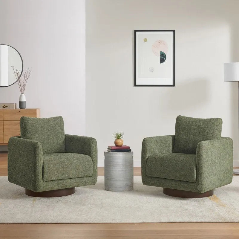 Poltrona Rebecca Swivel con cuscino schienale