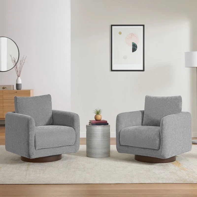 Poltrona Rebecca Swivel con cuscino schienale