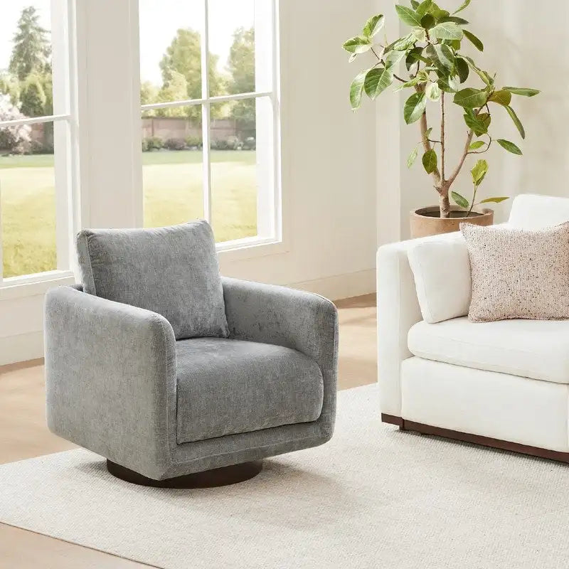 Poltrona Rebecca Swivel con cuscino schienale