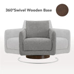 Poltrona Rebecca Swivel con cuscino schienale
