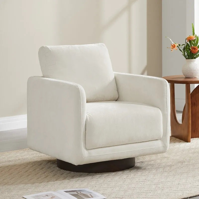 Poltrona Rebecca Swivel con cuscino schienale