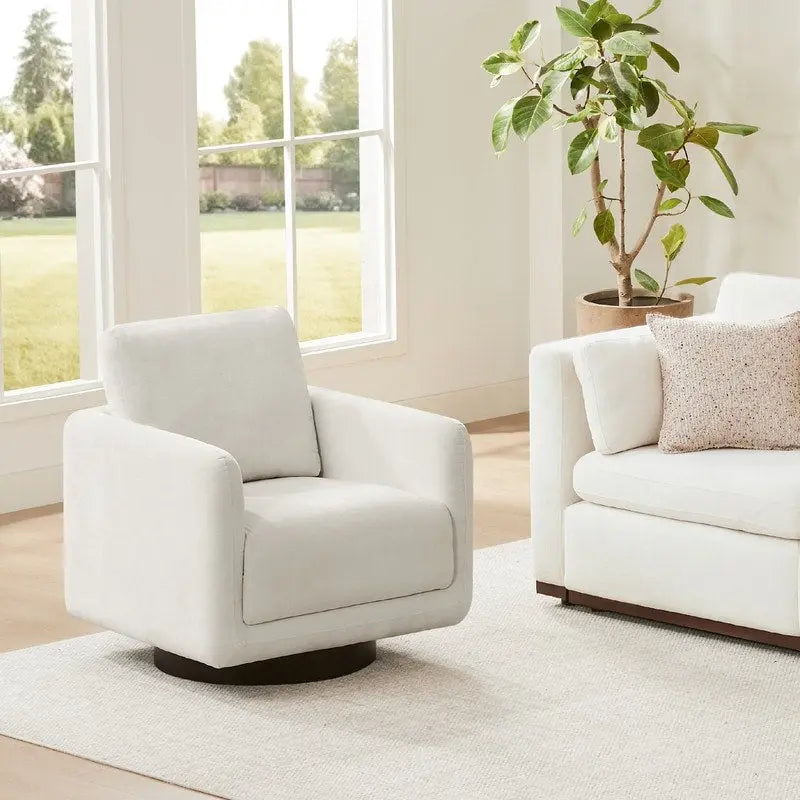 Poltrona Rebecca Swivel con cuscino schienale