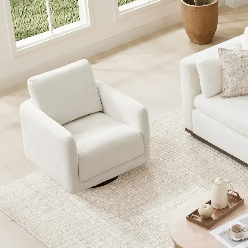 Poltrona Rebecca Swivel con cuscino schienale