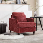 Poltrona con struttura in legno, poltrona moderna per salotto