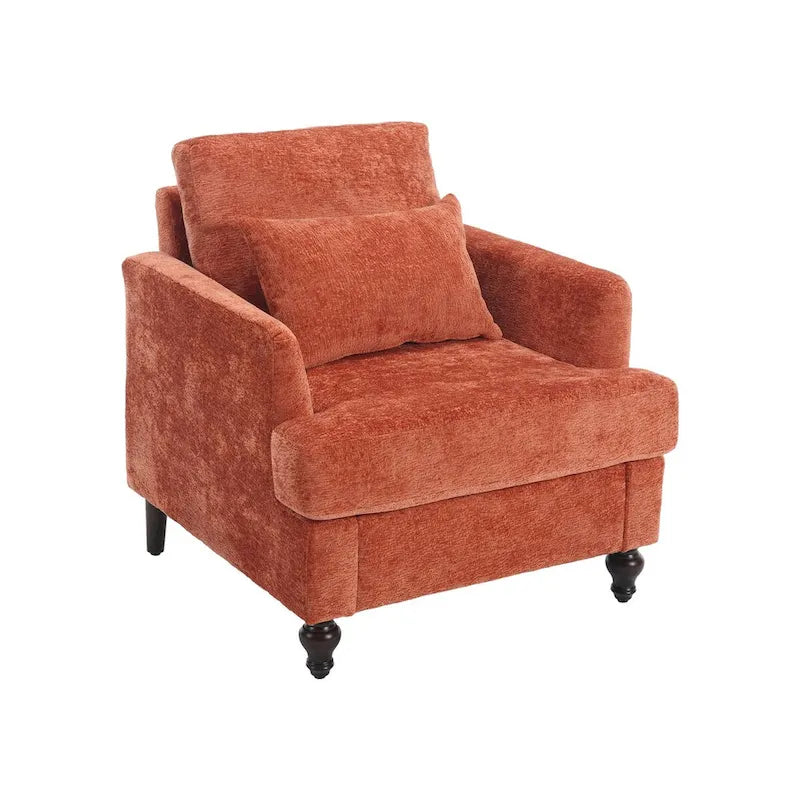 Poltrona con struttura in legno, poltrona moderna per salotto
