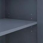 Credenza con motivo a onde, 2 ante e 2 cassetti, regolabile, adatta per studio, ingresso e soggiorno
