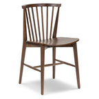 Sedia da pranzo Poly & Bark Ligna - Schienale a fusi con struttura in legno massello