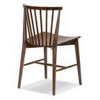 Sedia da pranzo Poly & Bark Ligna - Schienale a fusi con struttura in legno massello