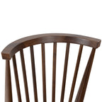 Sedia da pranzo Poly & Bark Ligna - Schienale a fusi con struttura in legno massello