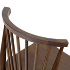 Sedia da pranzo Poly & Bark Ligna - Schienale a fusi con struttura in legno massello