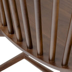 Sedia da pranzo Poly & Bark Ligna - Schienale a fusi con struttura in legno massello
