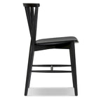 Sedia da pranzo Poly & Bark Ligna - Schienale a fusi con struttura in legno massello