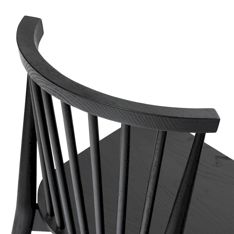 Sedia da pranzo Poly & Bark Ligna - Schienale a fusi con struttura in legno massello
