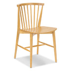 Sedia da pranzo Poly & Bark Ligna - Schienale a fusi con struttura in legno massello