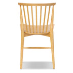 Sedia da pranzo Poly & Bark Ligna - Schienale a fusi con struttura in legno massello