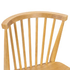 Sedia da pranzo Poly & Bark Ligna - Schienale a fusi con struttura in legno massello