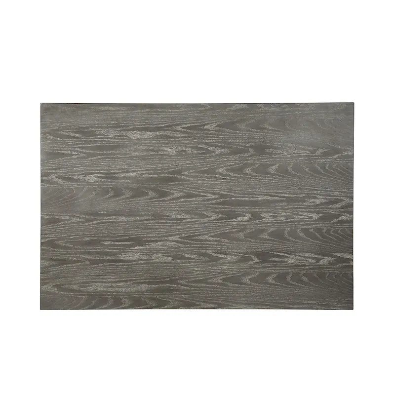 Set da pranzo da 4 pezzi in legno bianco sporco transizionale altezza bancone con spazio contenitore